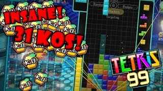 INSANE 31 KO GAME Tetris 99 [upl. by Irakuy]