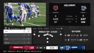 Arkansas St  20 Memphis [upl. by Ellenig]