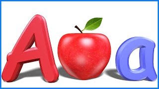 Letters For Toddlers  Alphabets For Kids  ABCD For Children  A For Apple [upl. by Fredel]