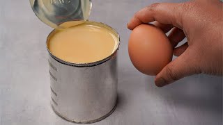 If you have condensed milk and egg at home then try this easy delicious and simple recipe [upl. by Cecile113]