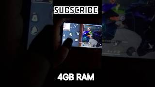 4GB RAM FREE FIRE🔥 handcamshorts freefiremax gaming viralvideo trending [upl. by Yanffit]