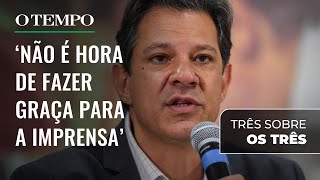 Fernando Haddad dispara críticas ao governador Romeu Zema  Três sobre os Três [upl. by Darcee]