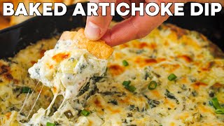 CrowdPleasing Baked Spinach Artichoke Dip  Quick amp Delicious Holiday Recipe [upl. by Noiraa]