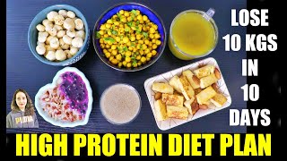 Diet Plan To Lose Weight Fast  Lose 10Kg In 10 Days  High Protein Diet For Weight Loss [upl. by Adiazteb]