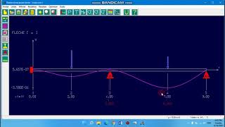 Modélisation dune poutre continue par le logiciel RDM6 [upl. by Aaronson280]