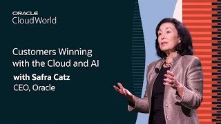 Safra Catz Keynote on Customers Winning with the Cloud and AI Oracle CloudWorld 2024 [upl. by Llekcir]