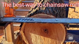 chainsaw milling made easy on the Norwood pm14 portamill farmmac f660vw stihl ms660 clone saw [upl. by Atilahs]