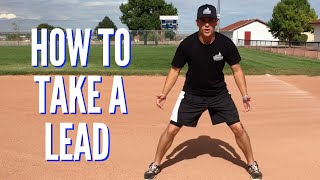 Baserunning Tips  How to Take a Lead From First Base [upl. by Notsob]