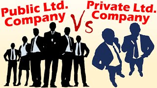 Differences between Private Ltd Company and Public Ltd Company [upl. by Malinda]