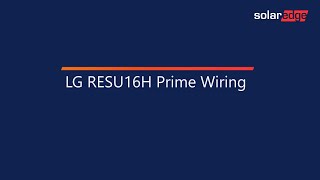 Wiring a RESU16H Prime Battery [upl. by Isadora]