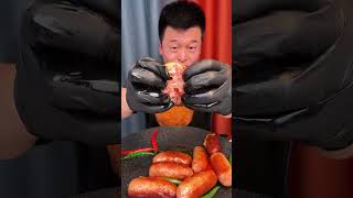 ASMR food broadcast vegetable sausages turkey noodles enjoyable [upl. by Kazue]