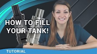 Beginner Vaper Tutorial How to Fill a Vape Tank  ecsupplyinccom [upl. by Eanerb64]