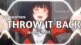 Throw it Back abow  TarioP  Edit audio [upl. by Sew]