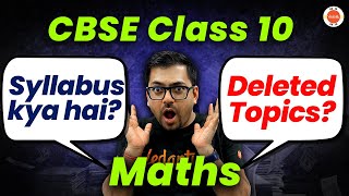 CBSE Class 10 Maths Syllabus 2024  CBSE Important amp Deleted Maths Topics Harsh SirVedantu910 [upl. by Lorita]