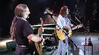 Neil Young with Willie Nelson  Four Strong Winds Live at Farm Aid 1995 [upl. by Germaine]