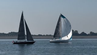 Swiss boat overtakes a ‘Grumpy’ Belgian boat 😉🇨🇭⛵️🇹🇩 8 Hours of Oosterschelde Regatta [upl. by Yseulte528]