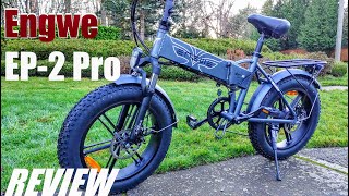 REVIEW Engwe EP2 PRO 750W Folding Electric Bike  Awesome Fat Tire EBike [upl. by Aiden177]