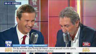 Nicolas Dupont Aignan face à Jean Jacques Bourdin [upl. by Lambart411]