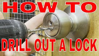 How to drill out a lock FAST [upl. by Yekram]