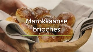 Marokkaanse brioche  Broodjes Bakken  AVEVE [upl. by Jamnes181]