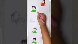 Bengali moms and ghost👻in paper folding art🩷cartooncomedyshortsartforyoubtsfunnydrawinglike [upl. by Arakaj]