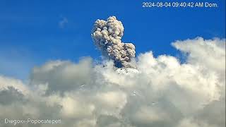 Fumarola Del Volcan Popocatepetl 4 De Agosto 2024 [upl. by Genet]