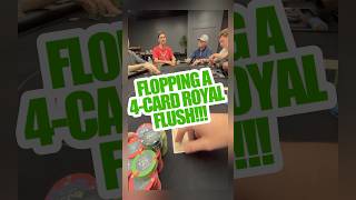 FLOPPING A 4CARD ROYAL FLUSH [upl. by Petronille]