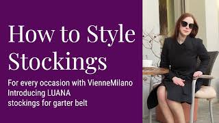 How To Wear Stockings With Garter Belt For Every Day Use [upl. by Asinet]