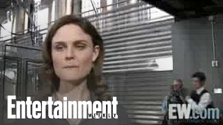 Emily Deschanels Bones Fist Bump  Entertainment Weekly [upl. by Elocen274]