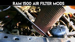 ram 1500 reusable cabin and truck air filter change K amp N  hemi  ecodiesel  Gilbert Gardens [upl. by Cicely]