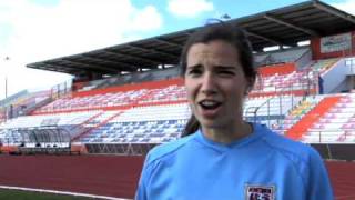 Trick Shot Battle  Tobin Heath vs Yael Averbuch [upl. by Petrine]