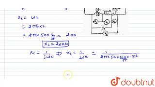 In the circuit shown in the figure find a the reactance of the circuit b impedance of the [upl. by Analem]