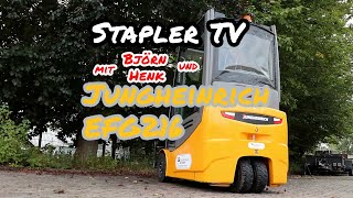 Stapler TV  Jungheinrich EFG 216  mit Björn Henk [upl. by Anrahs]