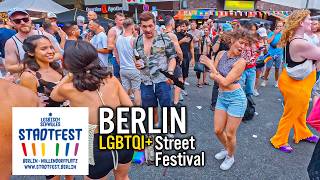 Gay Lesbian Street Festival  Berlin Motzstraßenfest 2024  Walkthrough [upl. by Harlamert936]