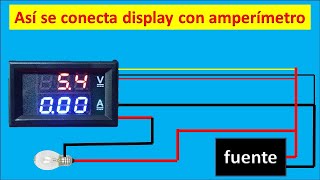 como se conecta display con indicador de voltaje y amperaje  aqui un video de como se hace [upl. by Chan]