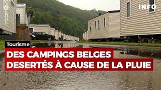 23 jours de pluie au mois de mai les conséquences sur le tourisme se font sentir  RTBF Info [upl. by Pickford]