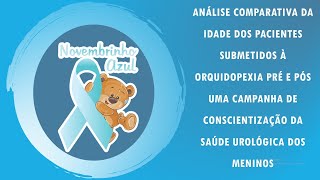 Análise comparativa da idade dos pacientes submetidos à orquidopexia [upl. by Anerom278]