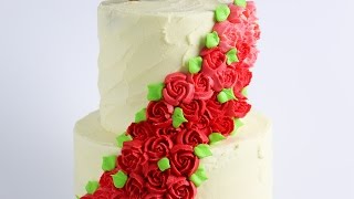 Easiest Ever Floral Spray Cake Tutorial Rosies Dessert Spot [upl. by Ataynik168]