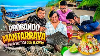 COMIDA EXOTICA CON EL CREW RETOJORJAIS  BOTANA DE MANTARRAYA🎣 [upl. by Niltak]