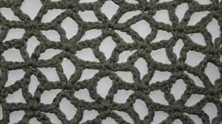 crochet mesh stitch pattern 50 [upl. by Ssor943]