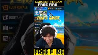 REWORLDS RECORD🧐IN LARGEST LIVE ☠️ trending freefire viralyoutube [upl. by Annaeed]