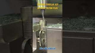 Cutting Tubular Key by Code Triton Key Machine Mr Locksmith [upl. by Nowaj]