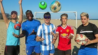 RETOS DE FÚTBOL en la PLAYA con LA ÉLITE [upl. by Yarahs]