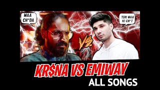 EMIWAY BANTAI AND KRNA  DISS SONGS BATTLE  ALL TRACKS COMPILATION  KRNA VS EMIWAY ALL SONGS [upl. by Sarita]