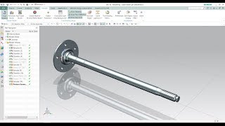 Siemens Nx Beginner for CAD design  Axle shaft in NX Siemens [upl. by Gunther]