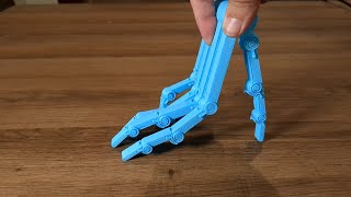 Hando the 3D Printed Robotic Hand With No Screws—One Piece No Assembly [upl. by Einnol939]