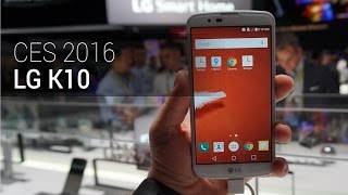 CES 2016 LG K10  Tudocelularcom [upl. by Afinom939]