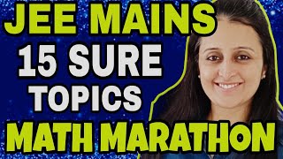 JEE MAINS 2025 MATH  15 MOST REPEATED TOPICS MARATHON Theory  Ques jee2025 jee mains [upl. by Anni]