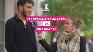 Tes spé au lycée vs BUT GEA  BUT TC [upl. by Lounge]