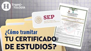 ¿Cómo sacar tu certificado de primaria o secundaria  Tramitología [upl. by Rosenblast]